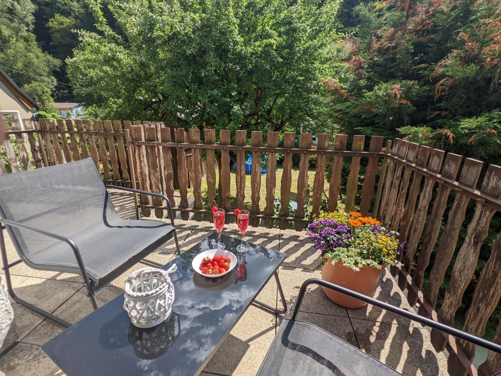 H2 - Urlaubsmagie - Garten, Pool, Terrasse, Grill Sebnitz Luaran gambar